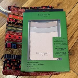 Kate Spade Light Gray Sticker Pocket